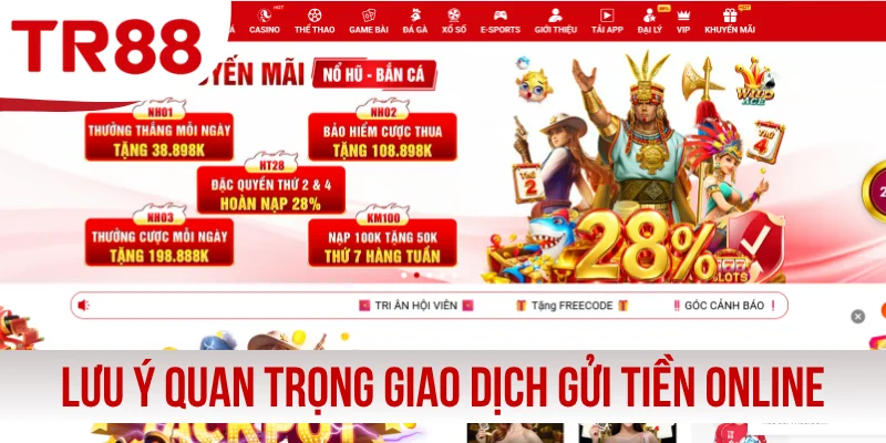 Lưu ý quan trọng để giao dịch gửi tiền online suôn sẻ